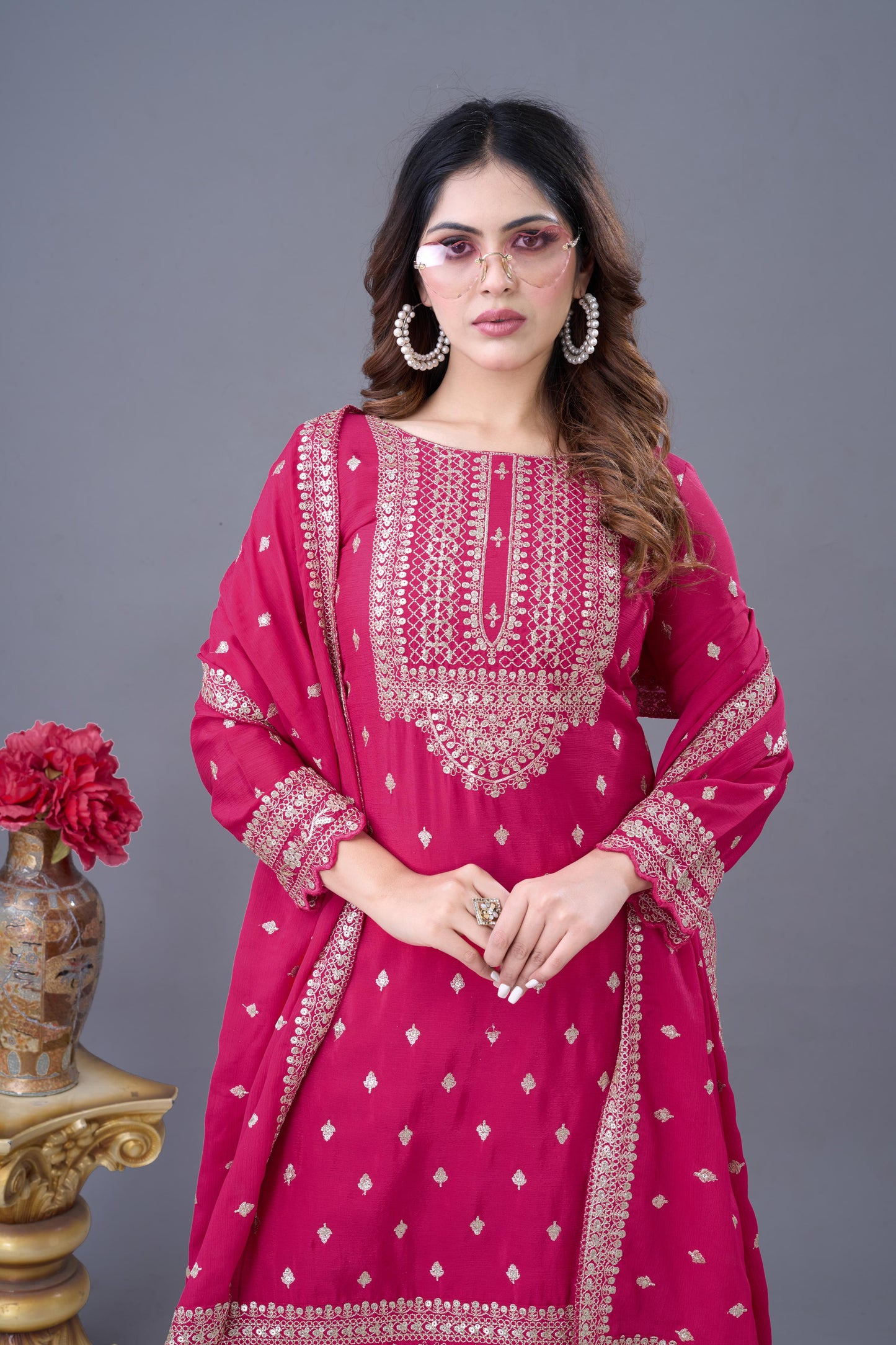 Party Wear Look Fancy Top-Dupatta and Fully