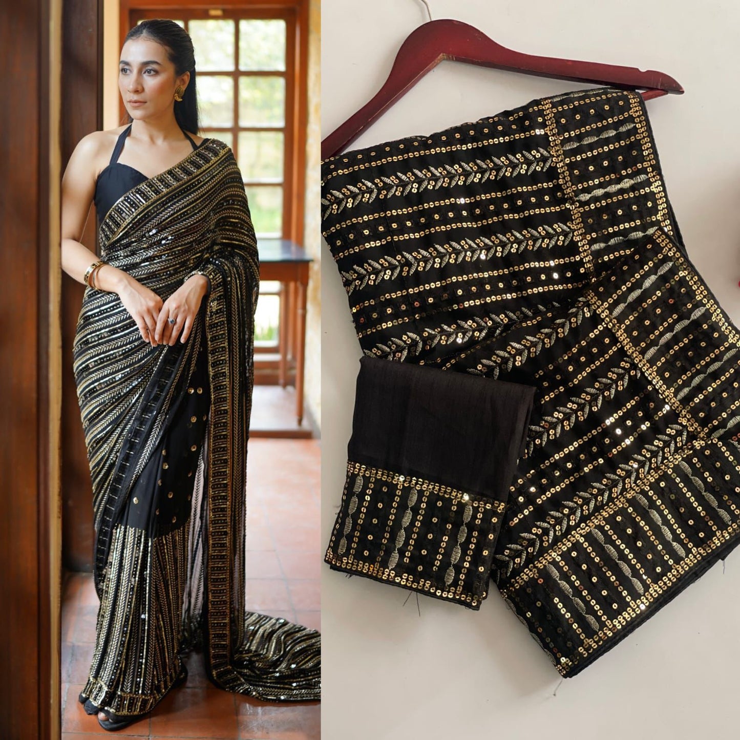 AURELIA COUTURE SEQUIN SAREE