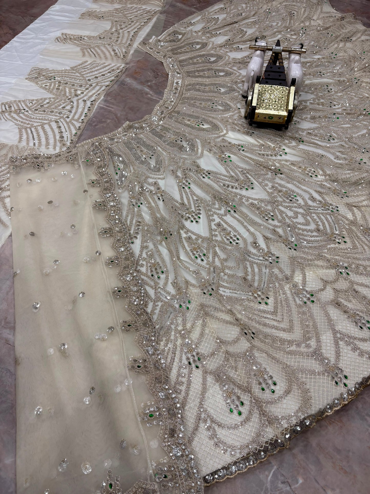 PREMIUM BUTTERFLY SOFT NET LEHENGA WITH 4-METER FLARE