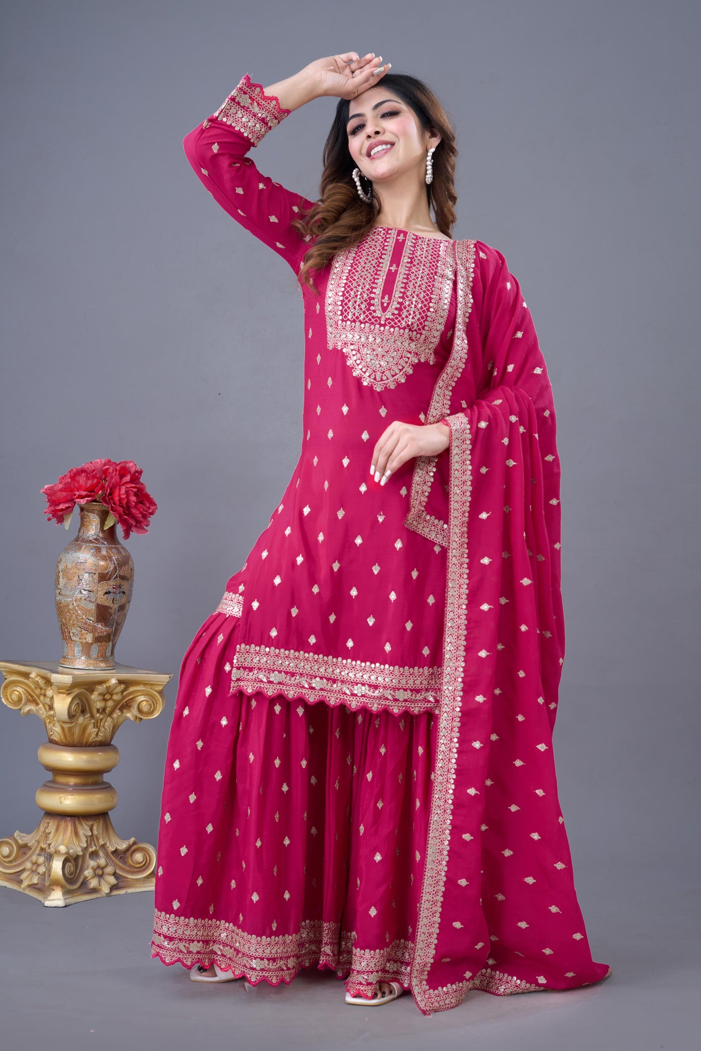 Party Wear Look Fancy Top-Dupatta and Fully