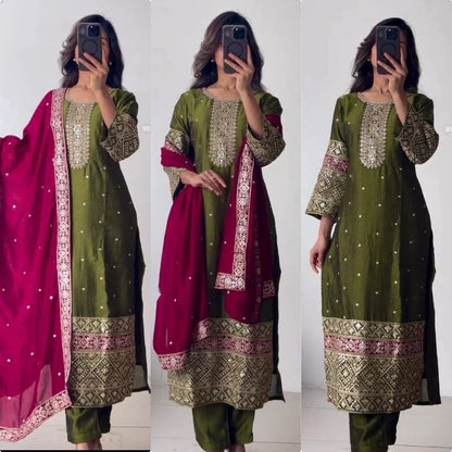 VICHITRA SILK  HEAVY COUTURE CHARM