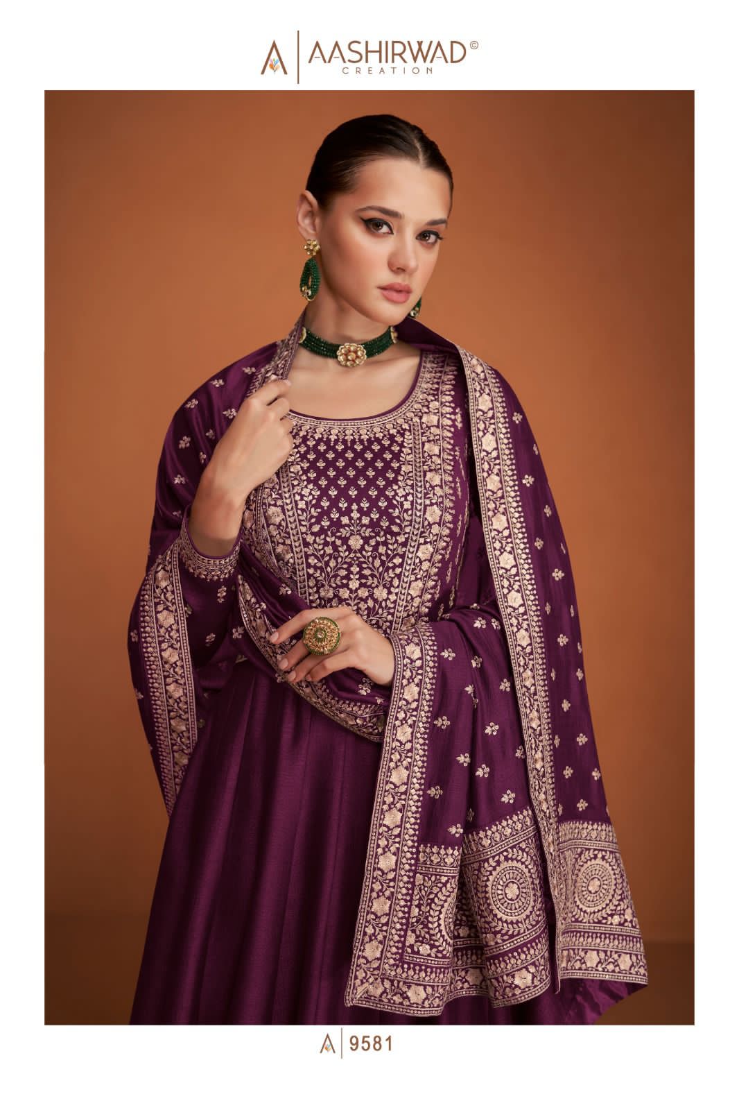 AASHIRWAD - HEAVY PREMIUM SILK WITH EMBROIDERY