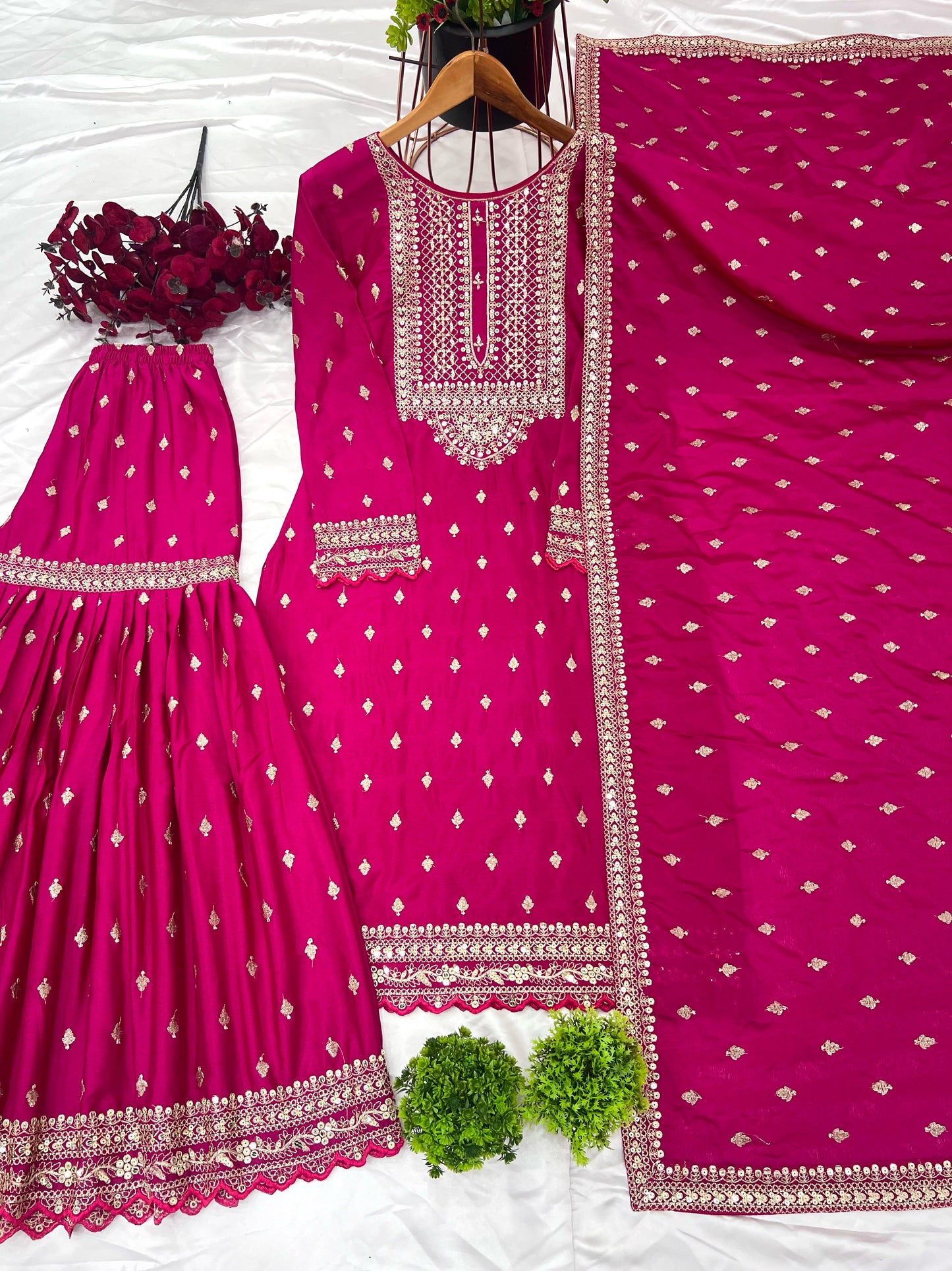 Party Wear Look Fancy Top-Dupatta and Fully