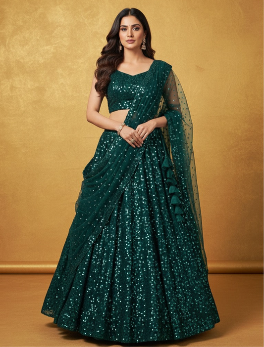 VERDE MYSTIQUE BRIDAL LEHENGA