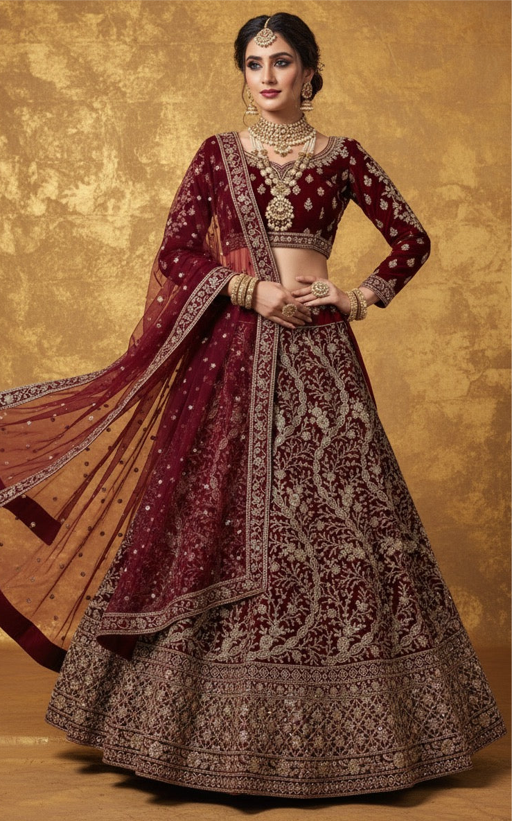 DESIVOGUERS PREMIUM BRIDAL LEHENGA