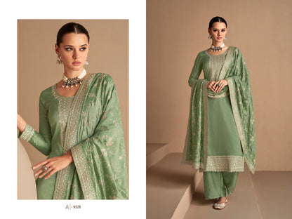 HEAVY VICHITRA WITH SEQUINS, EMBROIDER