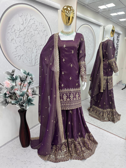HEAVY CHINON SILK SHALWAR
