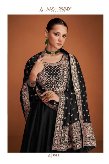 AASHIRWAD - HEAVY PREMIUM SILK WITH EMBROIDERY
