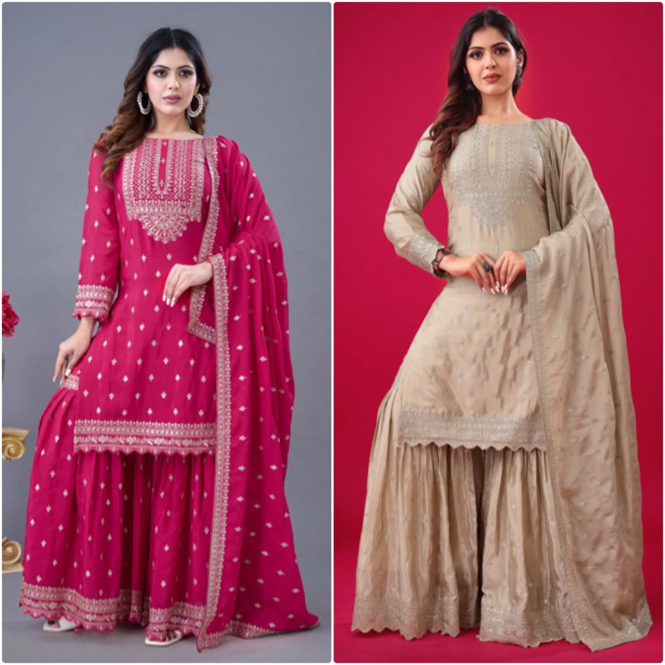 Party Wear Look Fancy Top-Dupatta and Fully