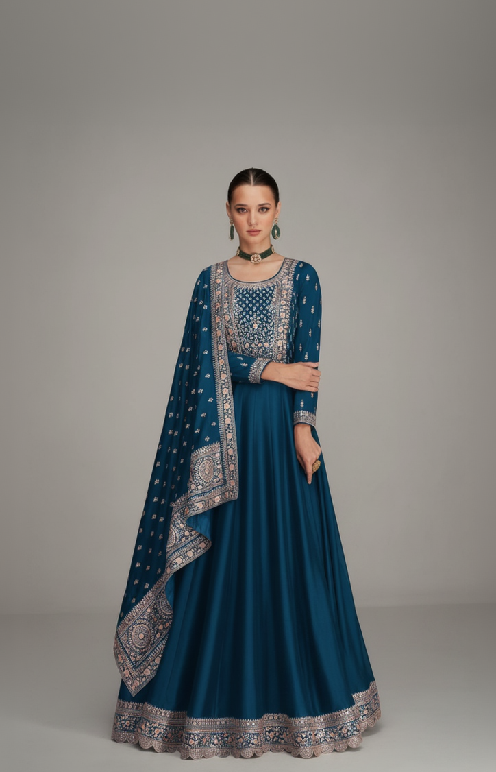 AASHIRWAD - HEAVY PREMIUM SILK WITH EMBROIDERY