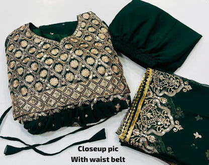 premium Anarkali-style outfit crafted
