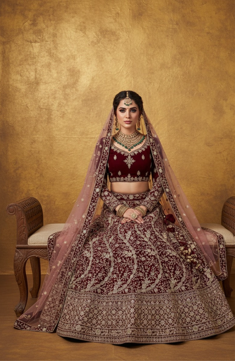 DESIVOGUERS PREMIUM BRIDAL LEHENGA