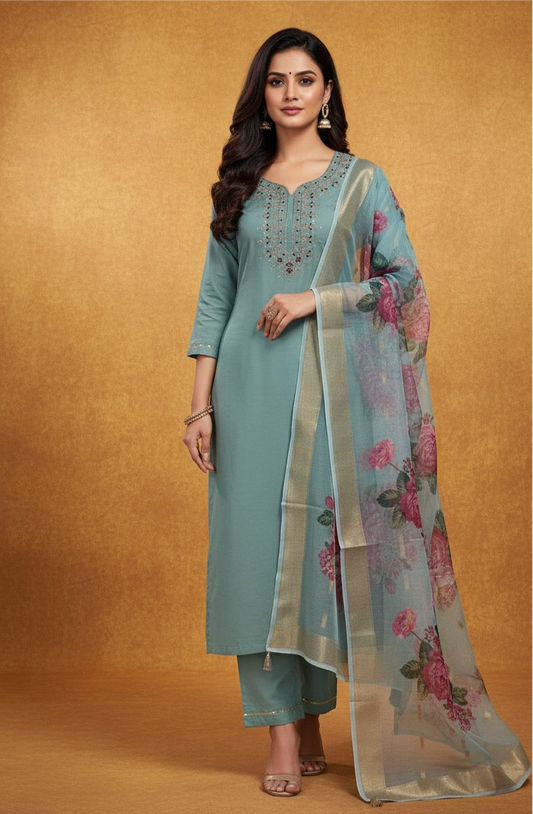 PREMIUM FULLY STITCHED SUIT SET