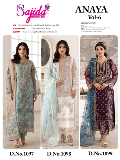 SAJIDA PAKISTANI - SEMI STITCH LUXURY HEAVY