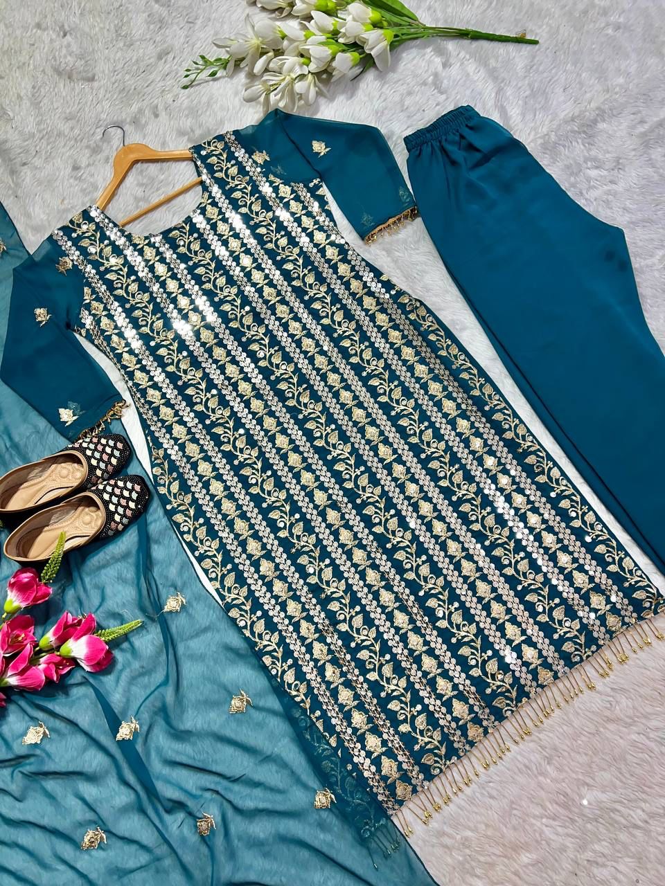 GOLDEN REGALIA DESIGNER SHALWAR