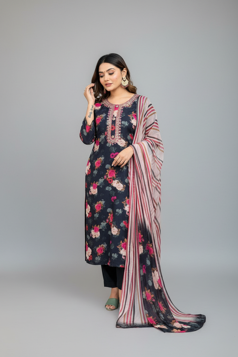 DIVYA – ELEGANT KURTI SET - CASUAL WEAR