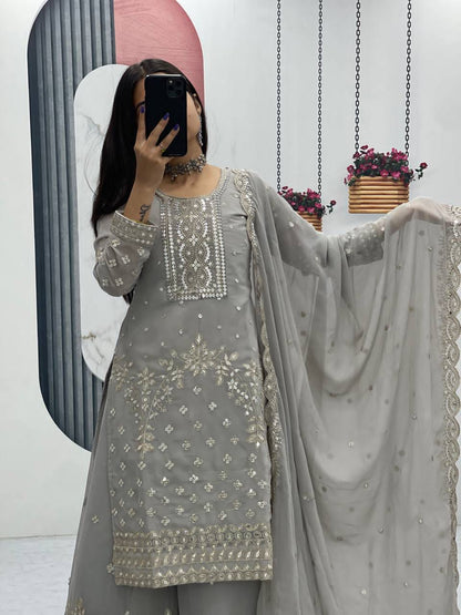 SIGNATURE DESIGNER FAUX GEORGETTE SET