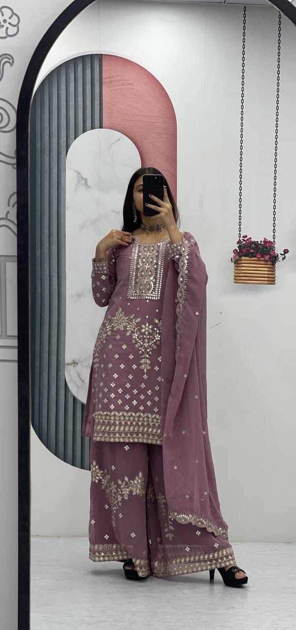 SIGNATURE DESIGNER FAUX GEORGETTE SET