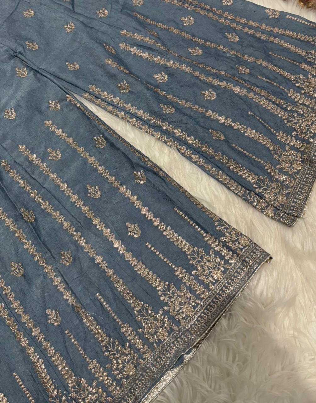 MEHERUNISA ROYAL GARARA SET WITH PURSE