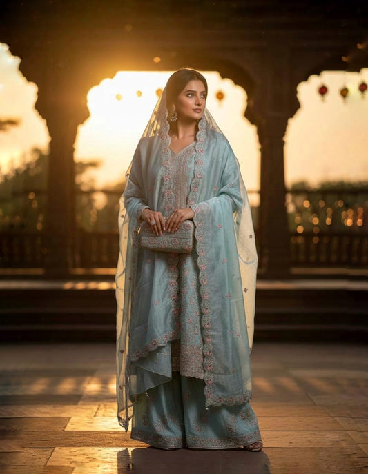 ZOYA ZARKAN GRAND SET WITH EMBELLISHED PURSE