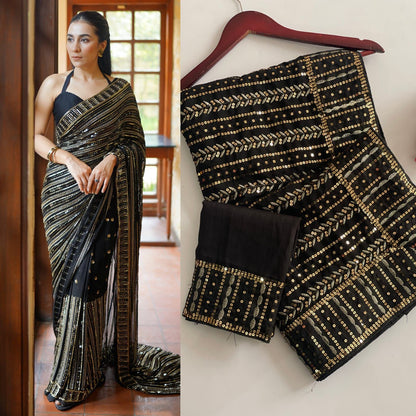 AURELIA COUTURE SEQUIN SAREE