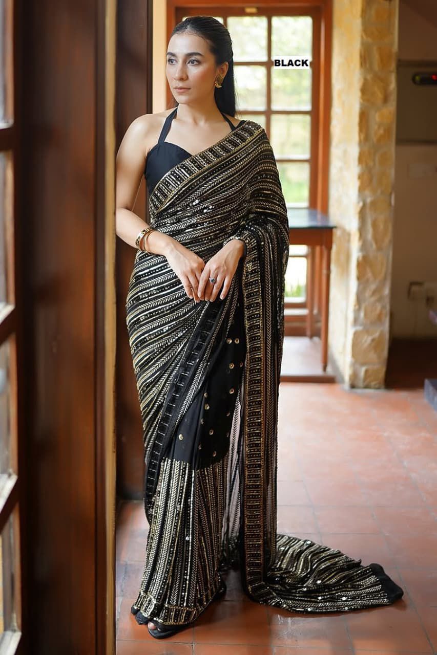 AURELIA COUTURE SEQUIN SAREE