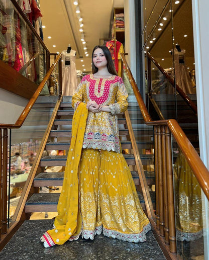 HALDI AND MEHENDI SHARARA LUXE