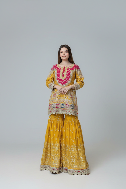HALDI AND MEHENDI SHARARA LUXE