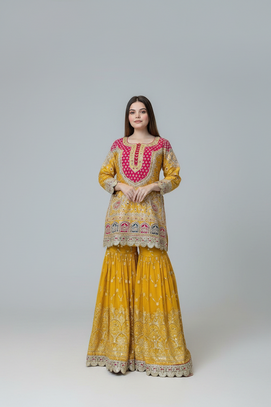 HALDI AND MEHENDI SHARARA LUXE