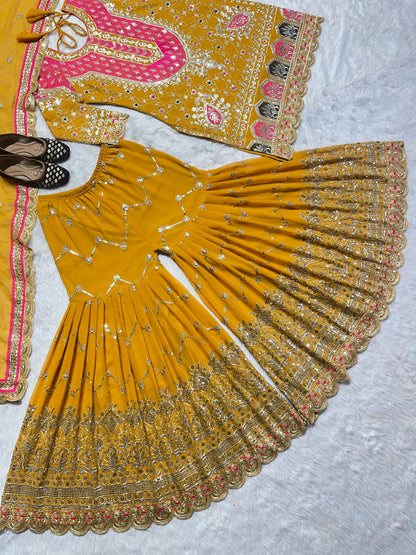 HALDI AND MEHENDI SHARARA LUXE