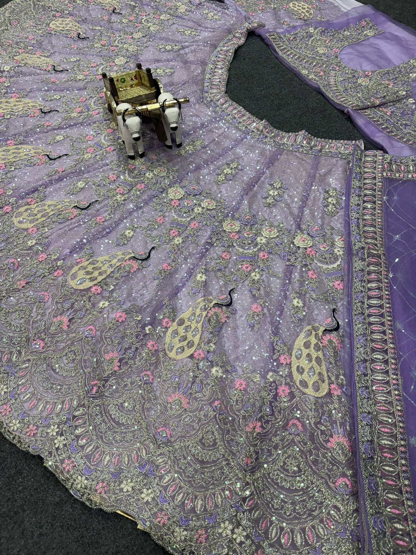 LAVENDER LILLY HEAVY LEHENGA