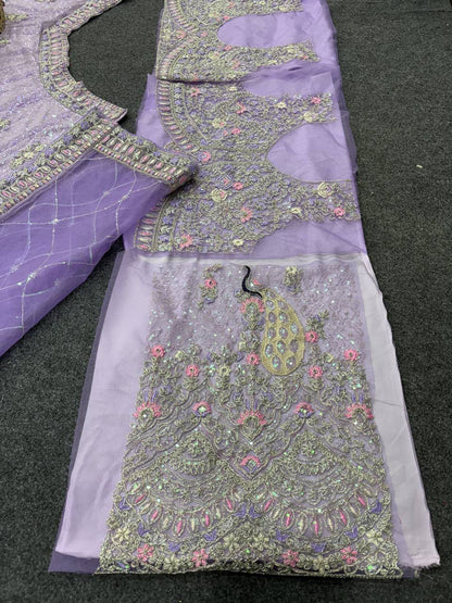 LAVENDER LILLY HEAVY LEHENGA