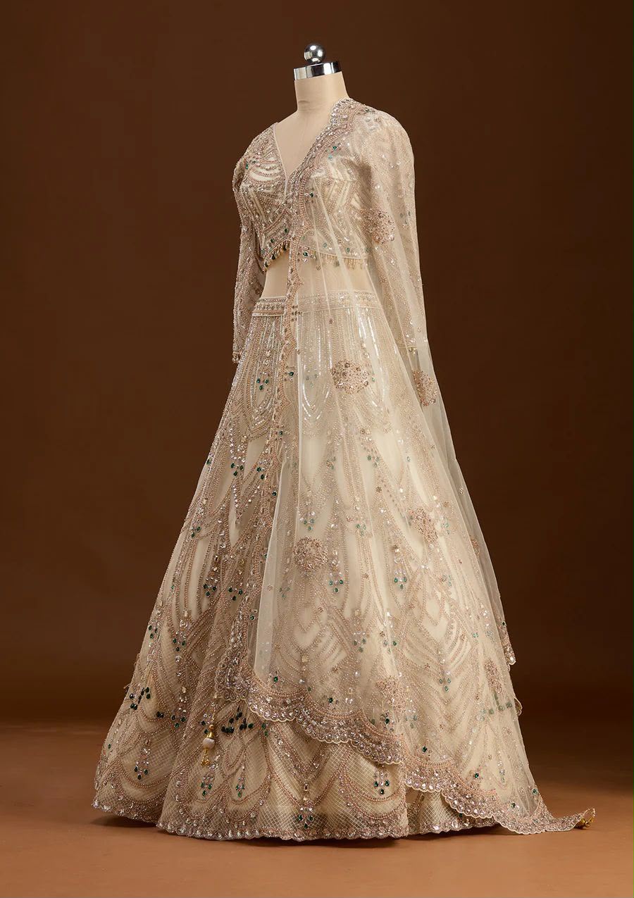 PREMIUM BUTTERFLY SOFT NET LEHENGA WITH 4-METER FLARE