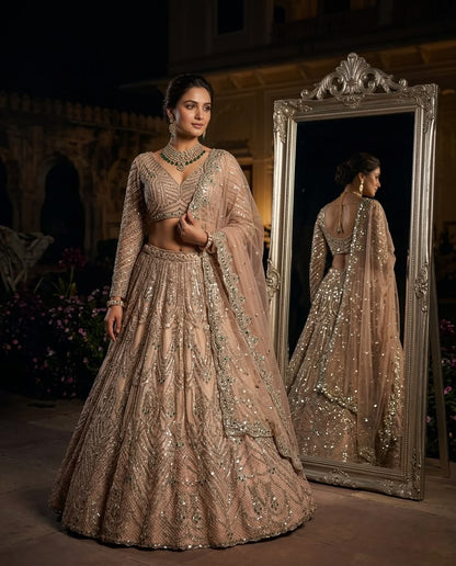 BUTTERFLY SOFT NET LEHENGA SET