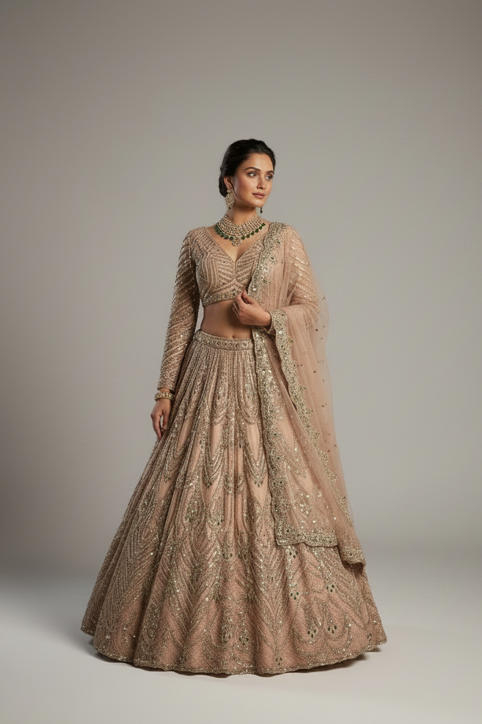 BUTTERFLY SOFT NET LEHENGA SET