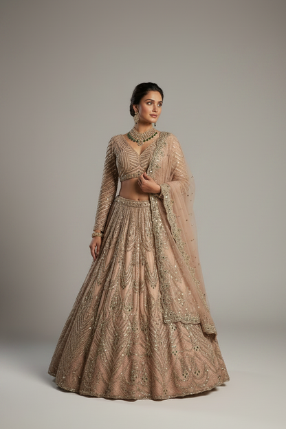 BUTTERFLY SOFT NET LEHENGA SET