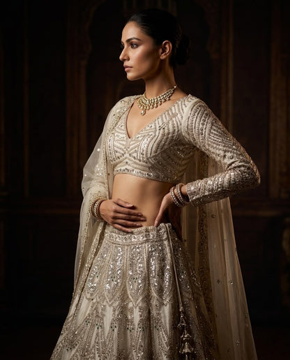 PREMIUM BUTTERFLY SOFT NET LEHENGA WITH 4-METER FLARE