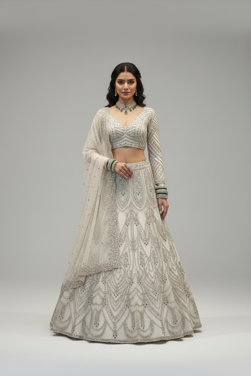 PREMIUM BUTTERFLY SOFT NET LEHENGA WITH 4-METER FLARE