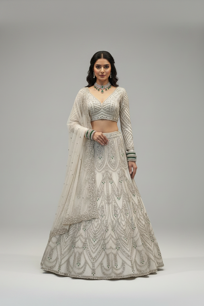 PREMIUM BUTTERFLY SOFT NET LEHENGA WITH 4-METER FLARE