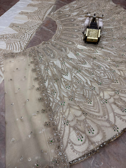 PREMIUM BUTTERFLY SOFT NET LEHENGA WITH 4-METER FLARE