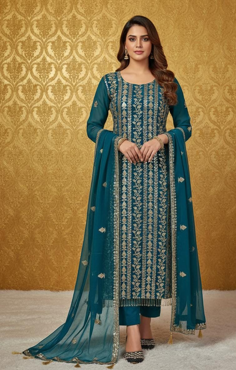 GOLDEN REGALIA DESIGNER SHALWAR