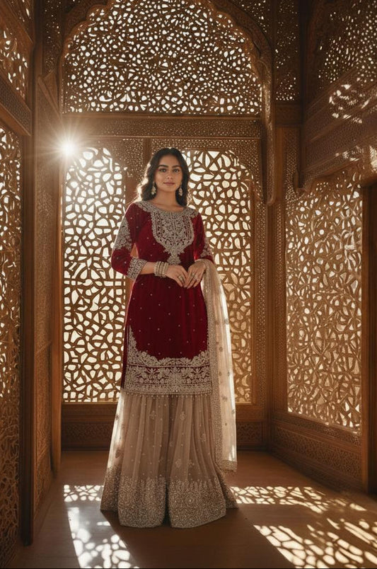 AARZOO LUXE GARARA SUIT