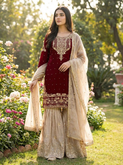 AARZOO LUXE GARARA SUIT PREMIUM ALLURE