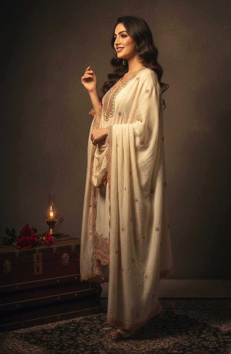 HEAVY EMBROIDERED DESIGNER FESTIVE WEAR SET