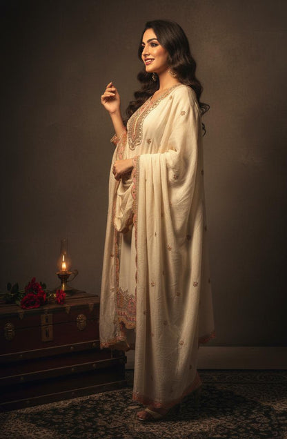 HEAVY EMBROIDERED DESIGNER FESTIVE WEAR SET