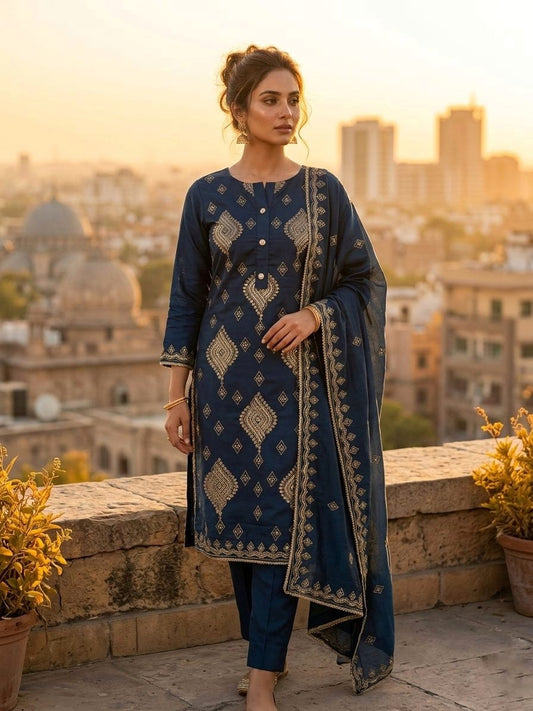 SEMI-STITCHED LUXURY FANCY COLLECTION