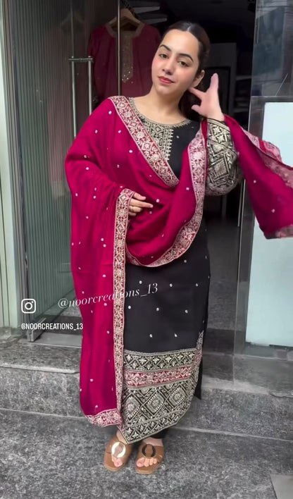 VICHITRA SILK  HEAVY COUTURE CHARM