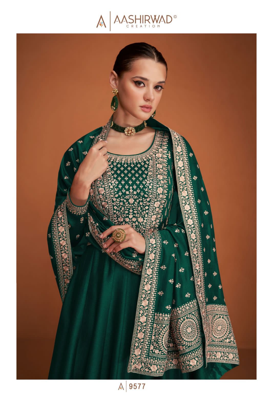 AASHIRWAD - HEAVY PREMIUM SILK WITH EMBROIDERY