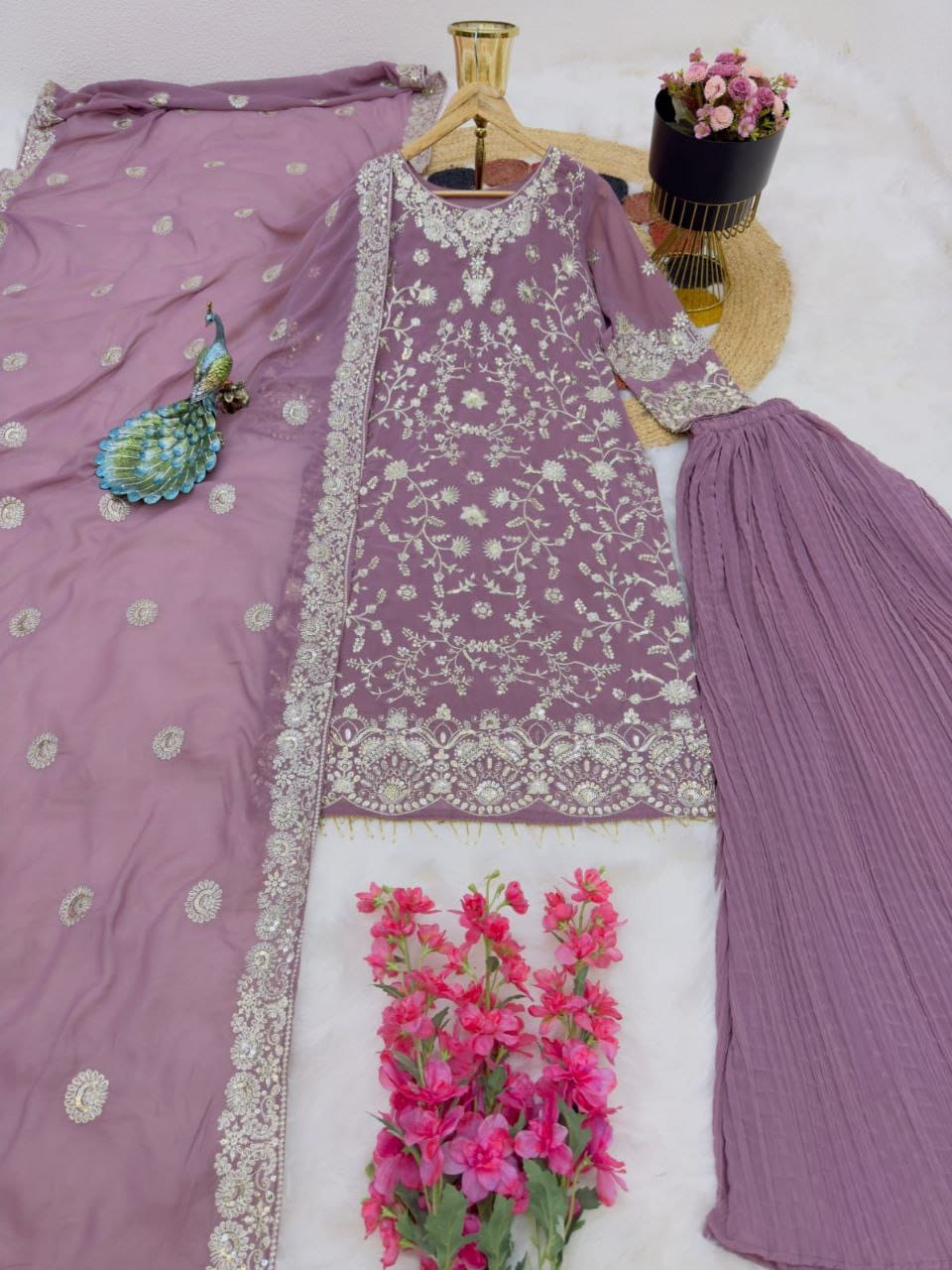 PASTEL GHARARA DESI WEAR