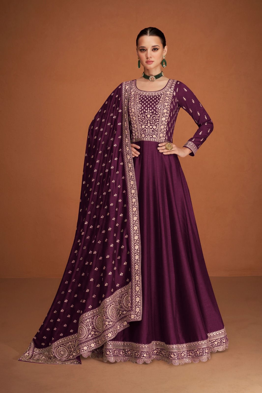 AASHIRWAD - HEAVY PREMIUM SILK WITH EMBROIDERY